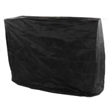 Ping Pong Table Dust Cover 190 Silver Coating Waterproof Table Tennis Cover for Outdoor Courtyard Drawstring Style 155x75x144cm / 61.0x29.5x56.7in Black