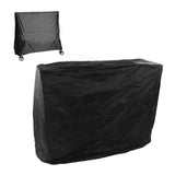 Ping Pong Table Dust Cover 190 Silver Coating Waterproof Table Tennis Cover for Outdoor Courtyard Drawstring Style 155x75x144cm / 61.0x29.5x56.7in Black