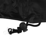 Ping Pong Table Dust Cover 190 Silver Coating Waterproof Table Tennis Cover for Outdoor Courtyard Drawstring Style 155x75x144cm / 61.0x29.5x56.7in Black