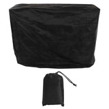Ping Pong Table Dust Cover 190 Silver Coating Waterproof Table Tennis Cover for Outdoor Courtyard Drawstring Style 155x75x150cm / 61.0x29.5x59.1in Black