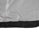 Ping Pong Table Dust Cover 190 Silver Coating Waterproof Table Tennis Cover for Outdoor Courtyard Drawstring Style 155x75x150cm / 61.0x29.5x59.1in Black