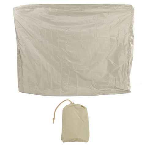 Ping Pong Table Dust Cover 190 Silver Coating Waterproof Table Tennis Cover for Outdoor Courtyard Drawstring Style 155x75x150cm / 61.0x29.5x59.1in Beige