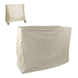 Ping Pong Table Dust Cover 190 Silver Coating Waterproof Table Tennis Cover for Outdoor Courtyard Drawstring Style 155x75x150cm / 61.0x29.5x59.1in Beige
