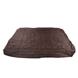 Outdoor Bathtub Dust Cover 190 Silver Coated Polyester Taffeta Waterproof Hot Spring Cover Quadrate Spa Bath Rainproof Cover 210x210x30cm Brown