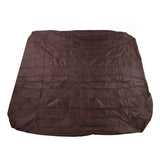 Outdoor Bathtub Dust Cover 190 Silver Coated Polyester Taffeta Waterproof Hot Spring Cover Quadrate Spa Bath Rainproof Cover 210x210x30cm Brown