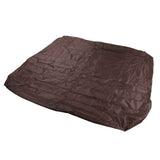 Outdoor Bathtub Dust Cover 190 Silver Coated Polyester Taffeta Waterproof Hot Spring Cover Quadrate Spa Bath Rainproof Cover 210x210x30cm Brown