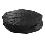 Outdoor Furniture Dust Covers Round Bathtub Cover 190 Silver Polyester Taffeta Hot Tub Waterproof Cover 190x30cm Black