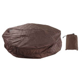 Outdoor Furniture Dust Covers Round Bathtub Cover 190 Silver Polyester Taffeta Hot Tub Waterproof Cover 190x30cm Coffee