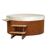 Outdoor Furniture Dust Covers Round Bathtub Cover 190 Silver Polyester Taffeta Hot Tub Waterproof Cover 190x90cm Beige