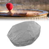 Outdoor Furniture Dust Covers Round Bathtub Cover 190 Silver Polyester Taffeta Hot Tub Waterproof Cover 215x70cm Grey