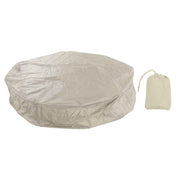 Outdoor Furniture Dust Covers Round Bathtub Cover 190 Silver Polyester Taffeta Hot Tub Waterproof Cover 215x70cm Beige