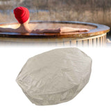Outdoor Furniture Dust Covers Round Bathtub Cover 190 Silver Polyester Taffeta Hot Tub Waterproof Cover 215x70cm Beige