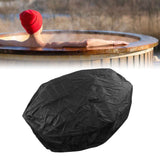 Outdoor Furniture Dust Covers Round Bathtub Cover 190 Silver Polyester Taffeta Hot Tub Waterproof Cover 215x70cm Black