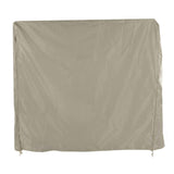 Table Tennis Table Dust Cover 190 Silver Coated Polyester Taffeta Courtyard Patio Waterproof Table Tile Cover with Zipper Beige 155x75x144cm