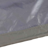 Table Tennis Table Dust Cover 190 Silver Coated Polyester Taffeta Courtyard Patio Waterproof Table Tile Cover with Zipper Beige 155x75x144cm