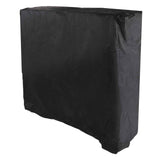 Ping Pong Table Cover Black Zippered 210 Silver Coated Waterproof Dustproof Tennis Table Cover for Patio 155x75x150cm