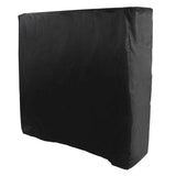 Ping Pong Table Cover Black Zippered 210 Silver Coated Waterproof Dustproof Tennis Table Cover for Patio 155x75x150cm