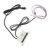Electric Sofa Controller 5A 3 Buttons 5 Pin Straight Head USB Charging Port Lift Chairs Switch with LED Strip