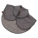 Shoulder Heating Pad Cold Proof Polyester Fiber USB Power Supply Unisex Electric Heated Shawl for Winter Grey