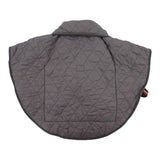 Shoulder Heating Pad Cold Proof Polyester Fiber USB Power Supply Unisex Electric Heated Shawl for Winter Grey
