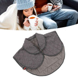 Shoulder Heating Pad Cold Proof Polyester Fiber USB Power Supply Unisex Electric Heated Shawl for Winter Grey