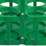 Portable Beer Bottle Rack Pure Color Foldable Beverage Storage Rack Picnic Beer Handle Basket Green