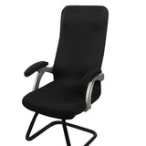 1 Pair Chair Arm Covers with Sponge Soft Breathable Safe Office Chair Armrest Cover Set for Working Home Black Sponge Type 35x9cm/13.8x3.5in