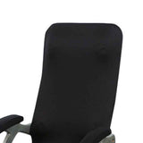 1 Pair Chair Arm Covers with Sponge Soft Breathable Safe Office Chair Armrest Cover Set for Working Home Black Sponge Type 35x9cm/13.8x3.5in