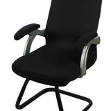 1 Pair Chair Arm Covers with Sponge Soft Breathable Safe Office Chair Armrest Cover Set for Working Home Black Sponge Type 35x9cm/13.8x3.5in