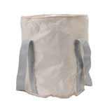 Foldable Foot Tub Polyester Double Layer Collapsible Camping Bucket with Storage Bag for Outdoor Beige
