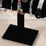 Jewelry Display Stand Simple Fashionable Bracelet Scrunchies Holder for Home Jewelry Store Showcase Black Single Row