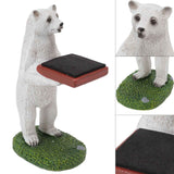 Resin Watch Stand Handmade Figurine Model Decorative Watch Display Stand for Home Polar Bear