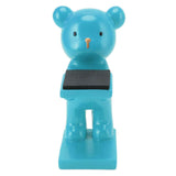 Bear Watch Stand Handcrafted Three Dimensional Modern Style Resin Watch Display Stand for Home Office Blue