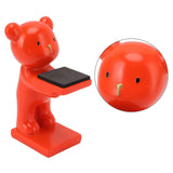 Bear Watch Stand Handcrafted Three Dimensional Modern Style Resin Watch Display Stand for Home Office Orange