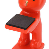 Bear Watch Stand Handcrafted Three Dimensional Modern Style Resin Watch Display Stand for Home Office Orange
