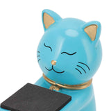Watch Display Stand Cat Figurine Resin Watch Holder Decoration Storage Rack for Jewelry Bracelet Necklace Blue