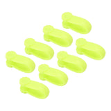 8PCS Hand Pressure Point Tool Plastic Hand Acupressure Clip for Between Thumb and Index Migraine Headache Relief Green