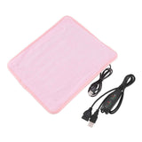 Portable USB Heating Pad Shoulder Neck Leg Waist Heating Pads with Multi Level Temperature Adjustment Timing Pink