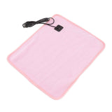 Portable USB Heating Pad Shoulder Neck Leg Waist Heating Pads with Multi Level Temperature Adjustment Timing Pink