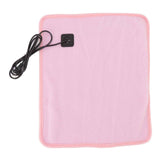 Portable USB Heating Pad Shoulder Neck Leg Waist Heating Pads with Multi Level Temperature Adjustment Timing Pink