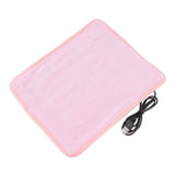 Portable USB Heating Pad Shoulder Neck Leg Waist Heating Pads with Multi Level Temperature Adjustment Timing Pink