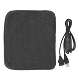 Portable USB Heating Pad Shoulder Neck Leg Waist Heating Pads with Multi Level Temperature Adjustment Timing Dark Gray