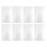 50 Sheets Metal Business Card Heat Transfer Aluminum Business Cards Blanks DIY Craft Supplies Pearl White