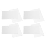 50 Sheets Metal Business Card Heat Transfer Aluminum Business Cards Blanks DIY Craft Supplies Pearl White