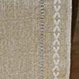 Retro Table Runner Elegant Hand Woven Cotton Linen Dining Table Runner with Tassels for Wedding Home Cross Yellow