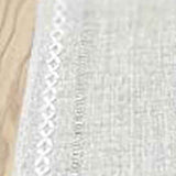 Retro Table Runner Elegant Hand Woven Cotton Linen Dining Table Runner with Tassels for Wedding Home Cross Yellow