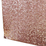 Sequin Table Runner 30x300cm Shiny Exquisite Decorative 3mm Sequins Table Runner for Parties Banquets Rose Gold