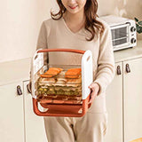 Four Layers Dish Preparation Plate Drawer Design Plastic Vegetable Preparation Rack Kitchen Storage Rack Pink