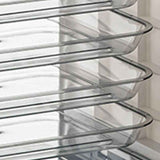 Four Layers Dish Preparation Plate Drawer Design Plastic Vegetable Preparation Rack Kitchen Storage Rack Blue