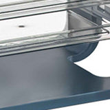 Four Layers Dish Preparation Plate Drawer Design Plastic Vegetable Preparation Rack Kitchen Storage Rack Blue